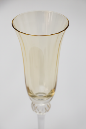 Taça de Vidro p/ Champanhe Espanha 180ml - Âmbar e Cinza