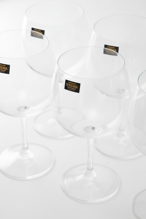 Jogo 6 Taças de Cristal p/ Gin 600ml Linha Bohemia, Lyor