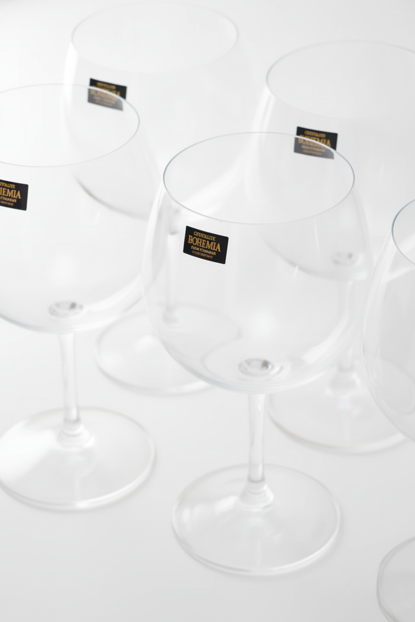 Jogo 6 Taças de Cristal p/ Gin 600ml Linha Bohemia, Lyor