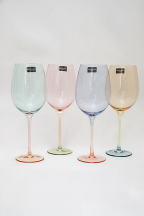 Jogo 4 Taças de Vidro p/ Vinho Burano 550ml, Fracalanza