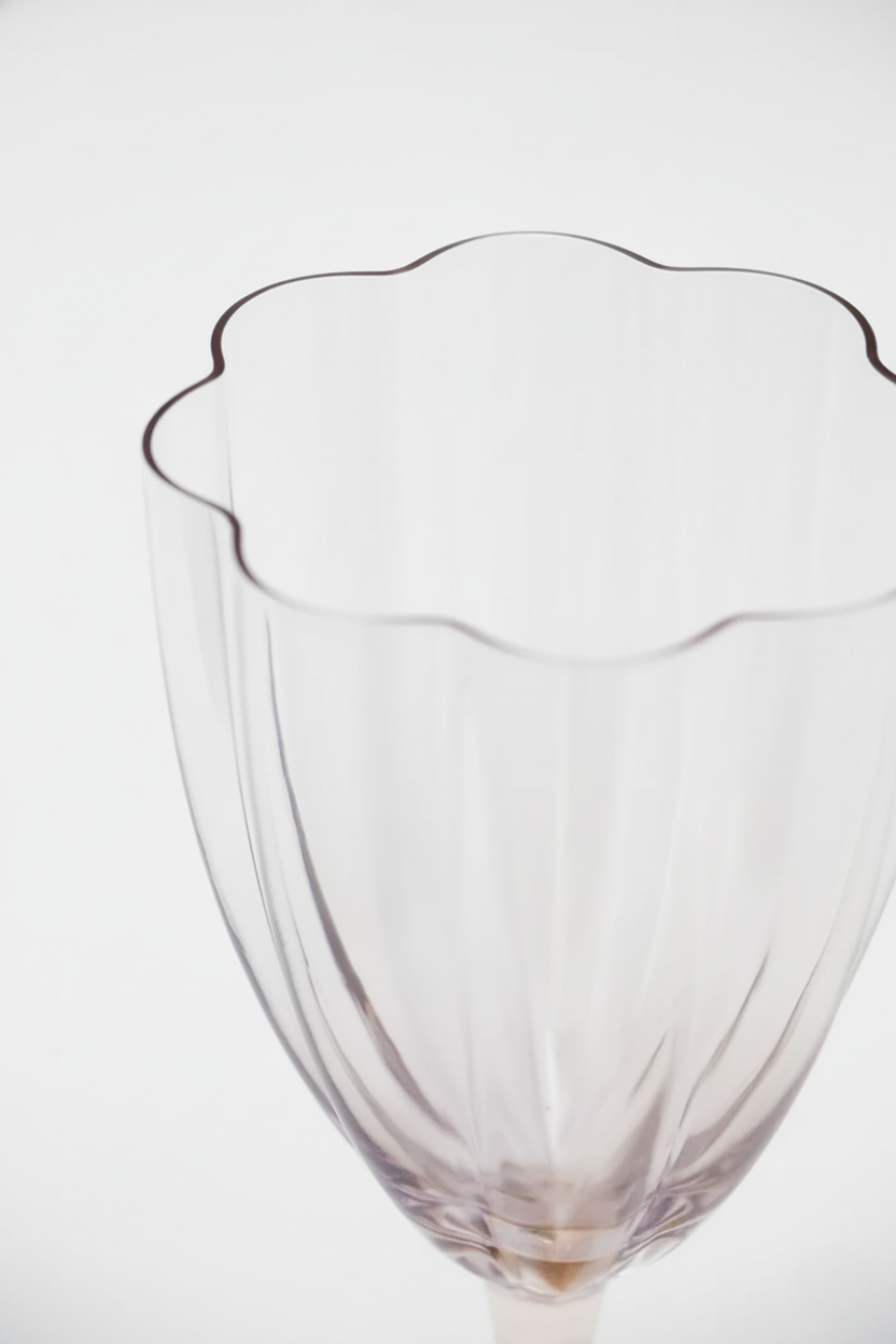 Taça de Vidro p/ Vinho Miami Transparente Lilás 280ml