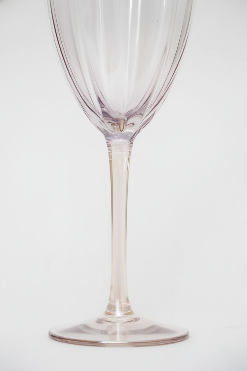 Taça de Vidro p/ Vinho Miami Transparente Lilás 280ml