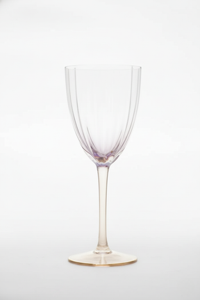 Taça de Vidro p/ Vinho Miami Transparente Lilás 280ml