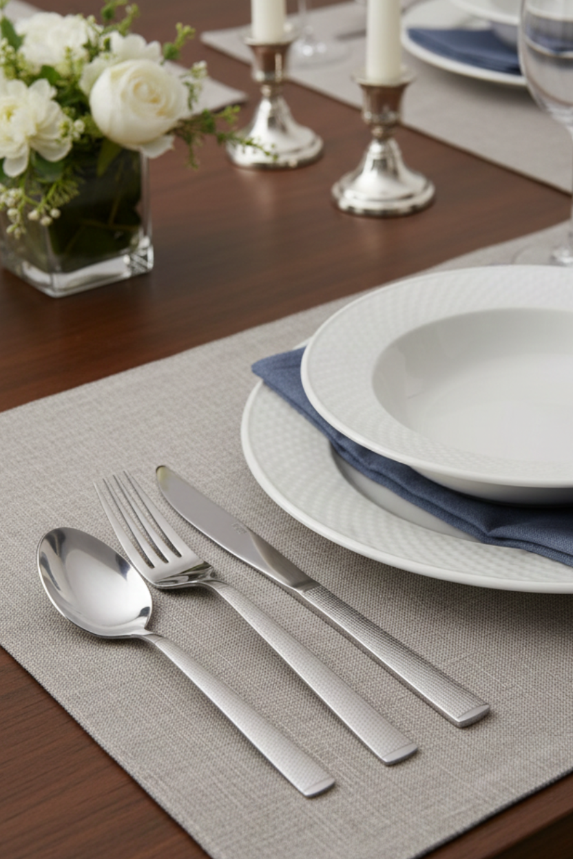 Faqueiro 16 peças Aço Inox Santorini, Lyor