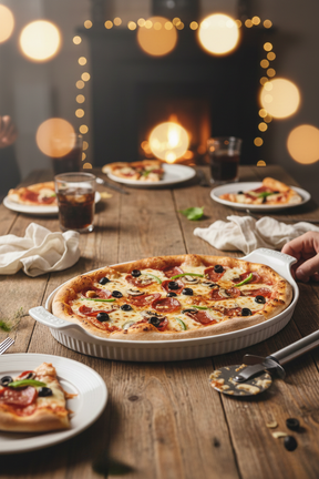 Forma de Porcelana de Pizza, Germer