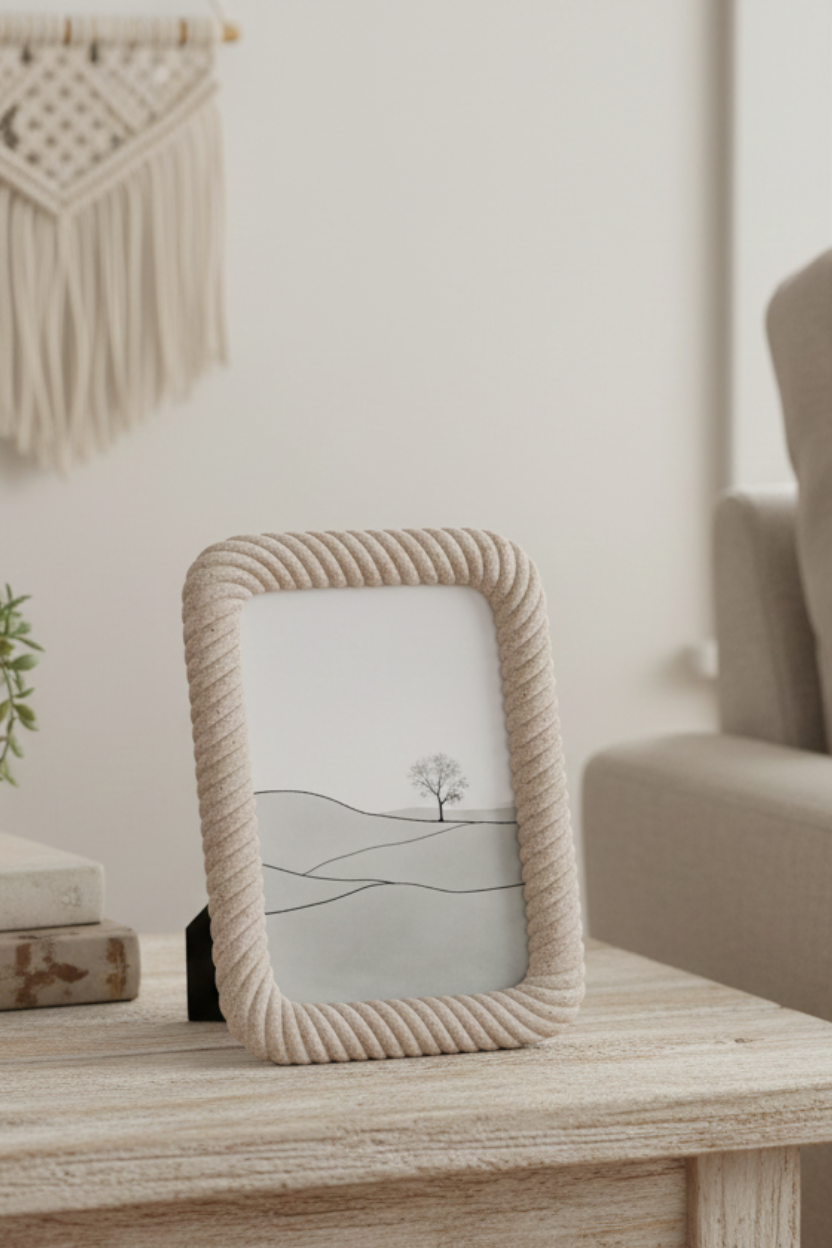 Porta Retrato em Polirresina Borda Ondulada 10x15cm Mart