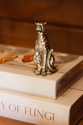 Escultura de Leopardo em Polirresina Mart