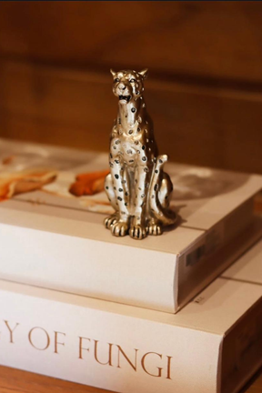 Escultura de Leopardo em Polirresina Mart