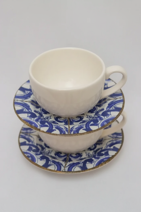 Jogo 6 Xícaras de Chá c/ Pires Coimbra Plus, Alleanza