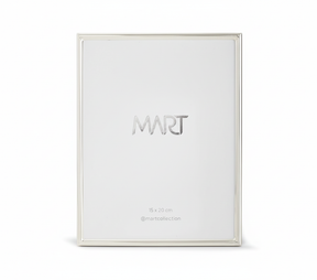 Porta Retrato em Metal Prata Mart
