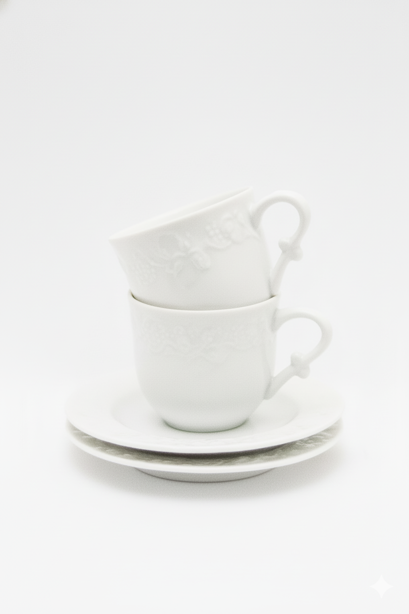Jogo 6 Xícaras de Café Limoges, Wolff