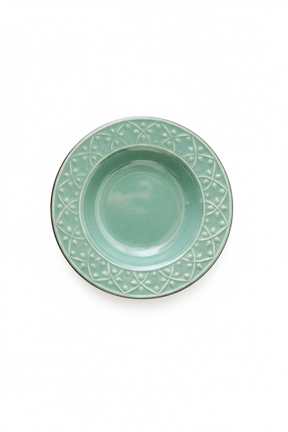 Jogo 6 Pratos Fundos Malaquita, Oxford