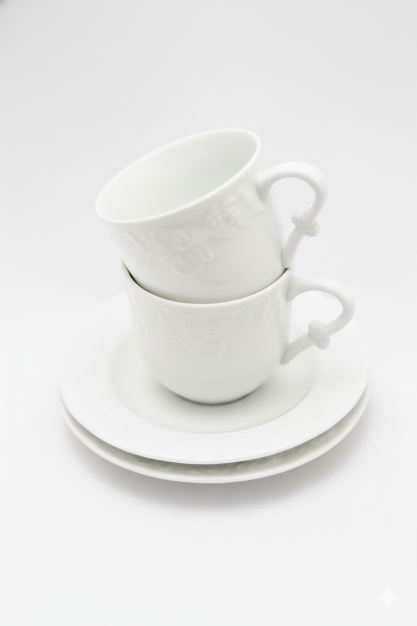 Jogo 6 Xícaras de Café Limoges, Wolff