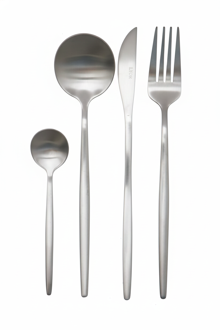 Faqueiro 16 Peças de Aço Inox Ópera, Lyor