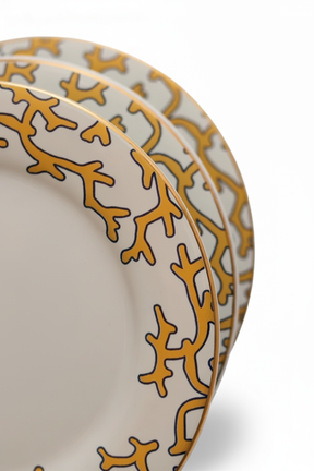 Jogo 6 Pratos de Sobremesa Coral Blue, Scalla