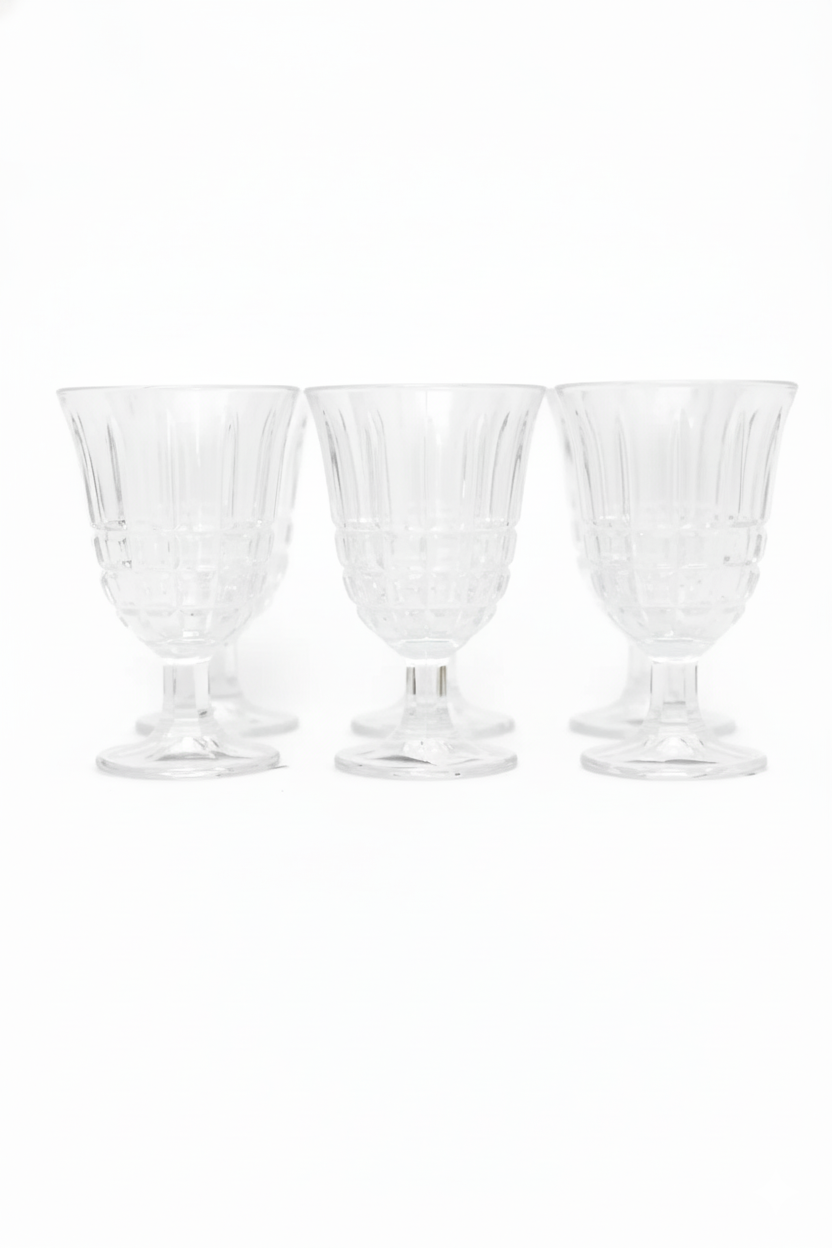 Jogo 6 Taças de Vidro p/ Água Calcutá 200ml, Lyor