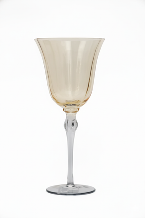 Taça de Vidro p/ Vinho França 300ml - Âmbar e Cinza