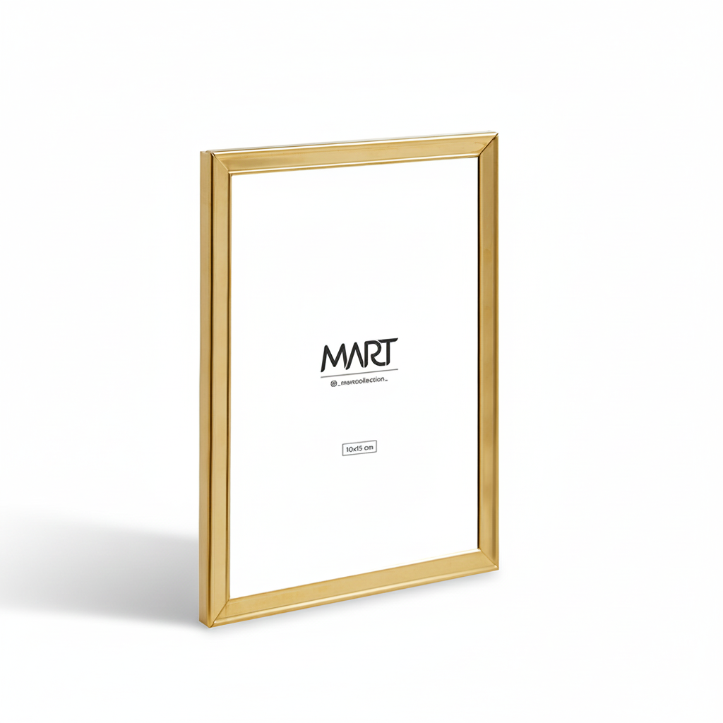 Porta Retrato em Metal Dourado Mart