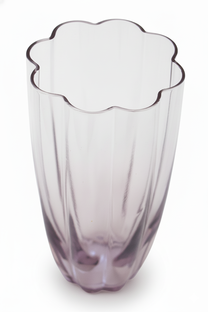 Copo de Vidro Miami Transparente Lilás 480ml