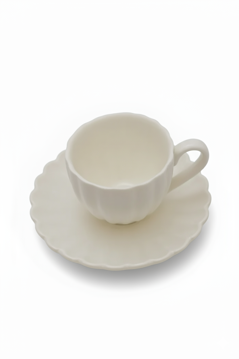 Jogo 2 Xícaras de Café com Pires Pétalas, Wolff