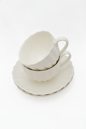 Jogo 2 Xícaras de Chá com Pires Pétalas, Wolff