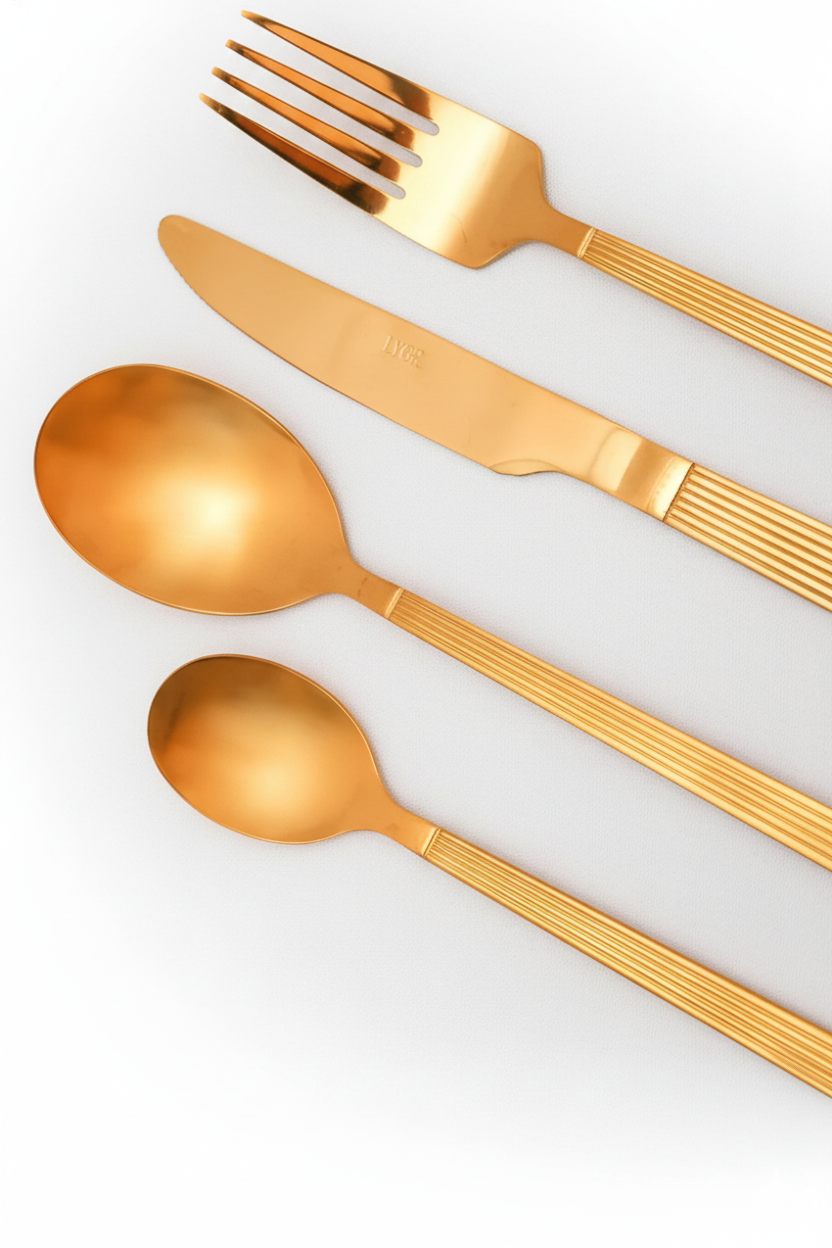 Faqueiro 16 Peças de Aço Inox Athenas, Lyor