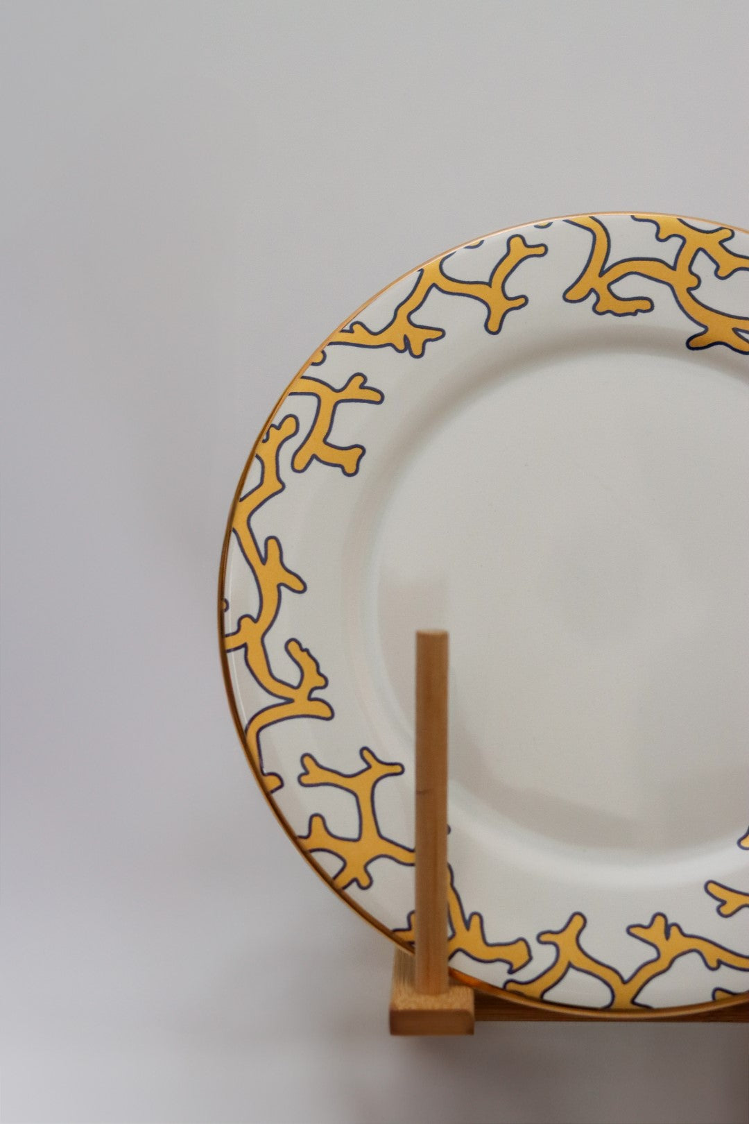 Prato Sobremesa Coral Blue Scalla