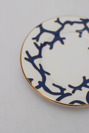 Xícara de Chá c/ Pires Coral Blue Scalla