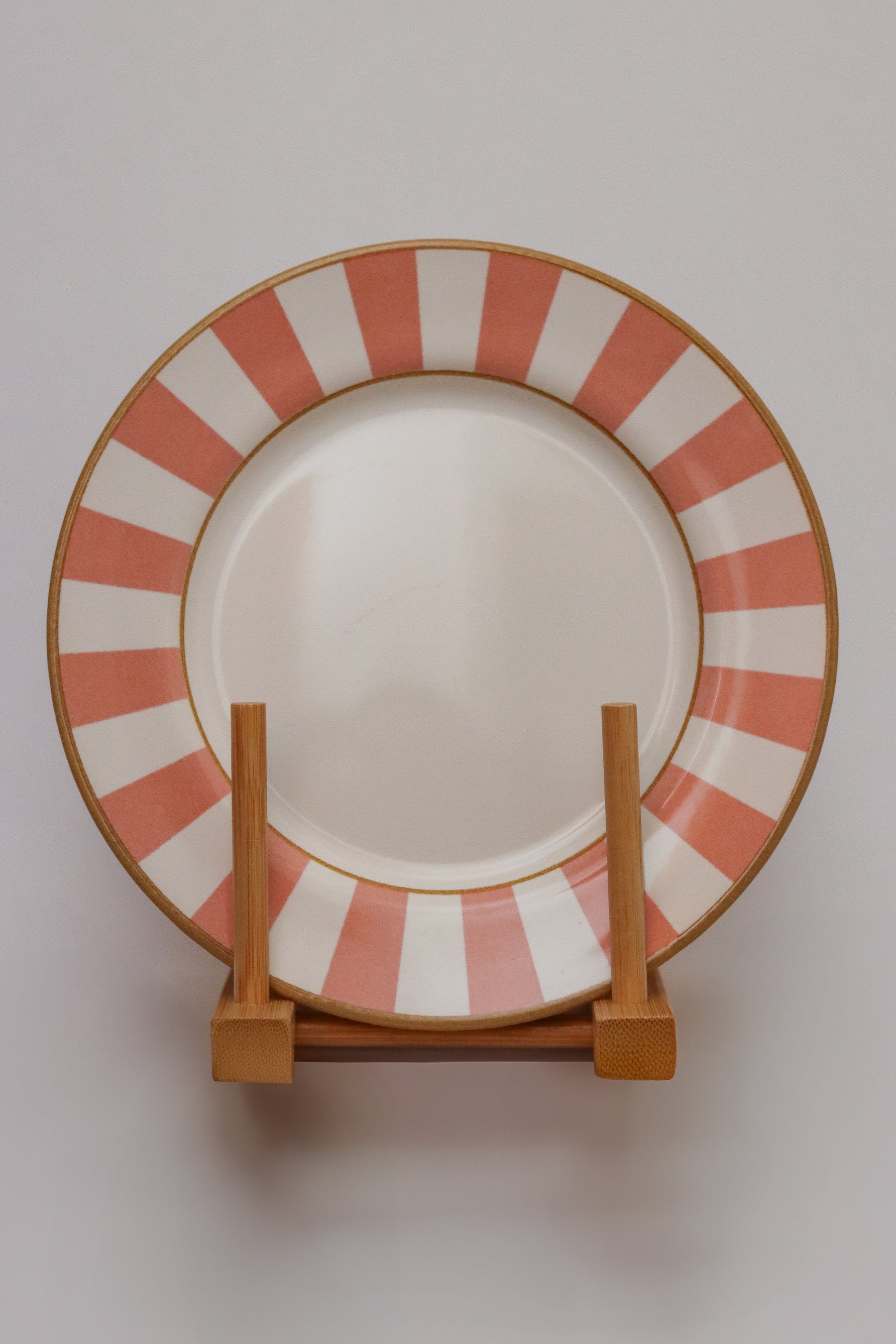 Prato Sobremesa Strip Rosa Plus Alleanza