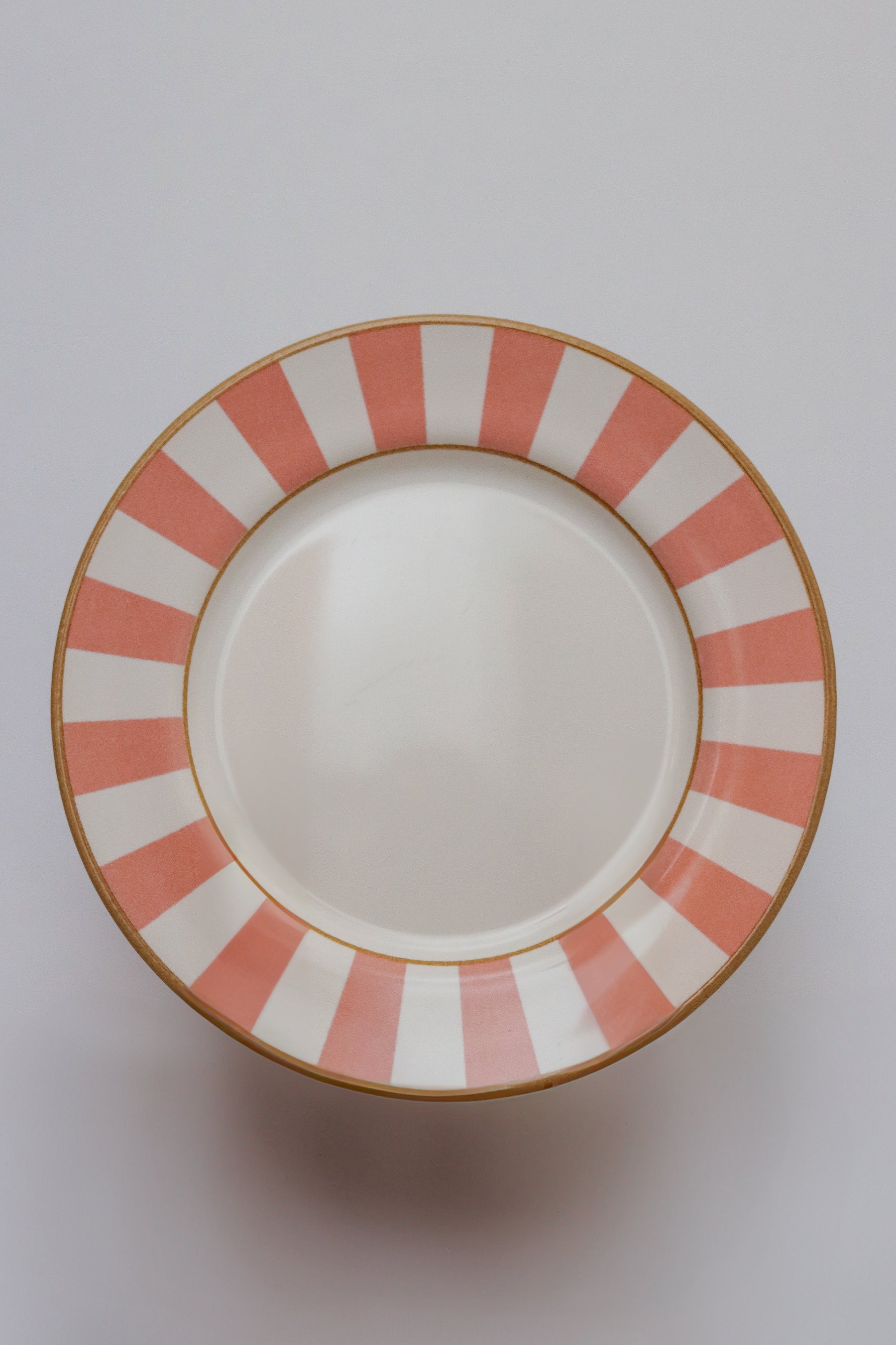 Prato Sobremesa Strip Rosa Plus Alleanza