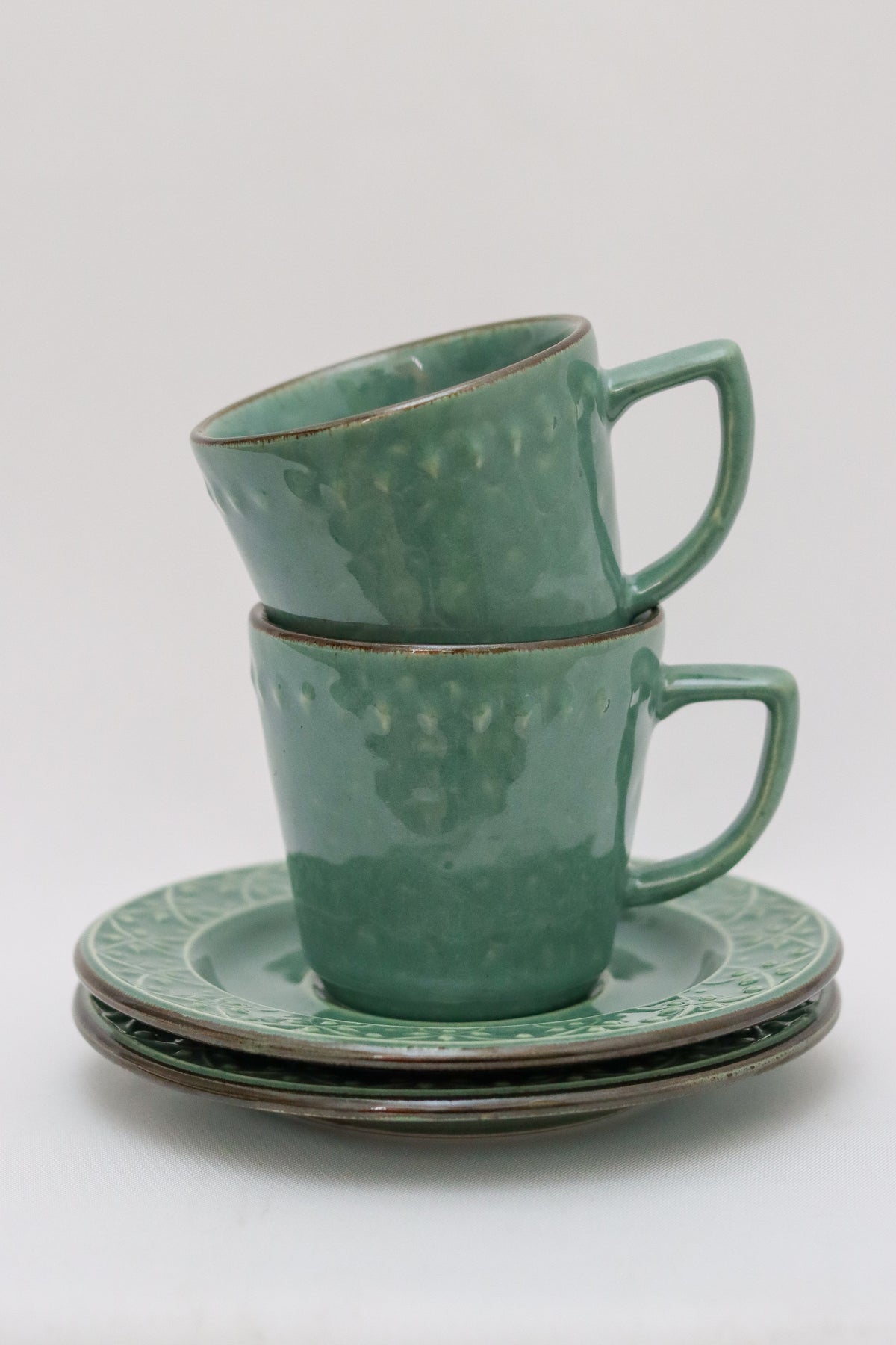 Xícara de Chá C/ Pires Malaquita Oxford