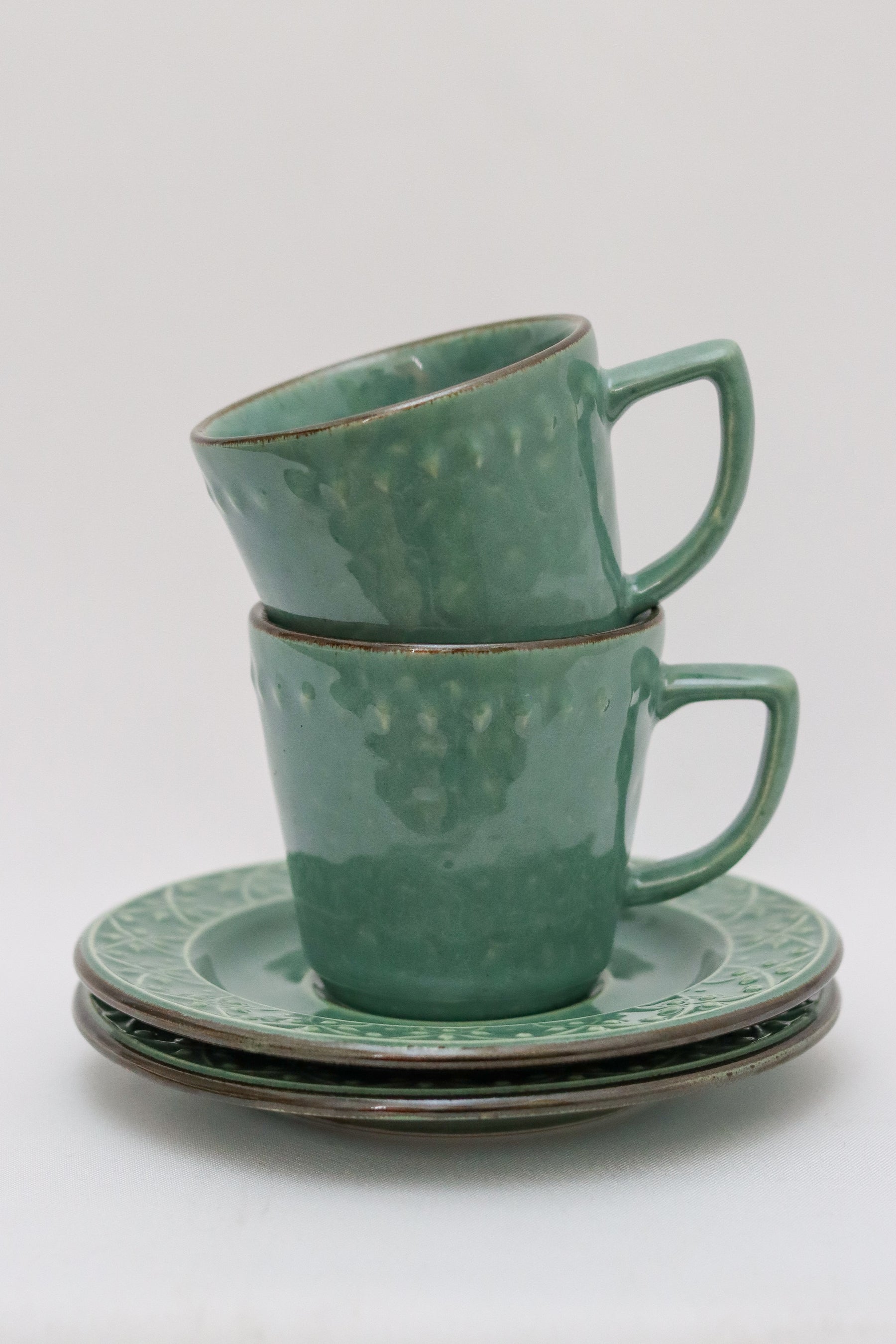 Xícara de Chá C/ Pires Malaquita Oxford