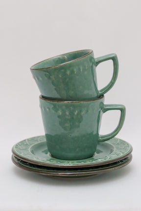 Xícara de Chá C/ Pires Malaquita Oxford