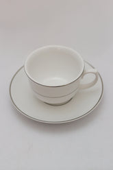 Xícara de Chá C/ Pires Porcelana Diamond Oxford