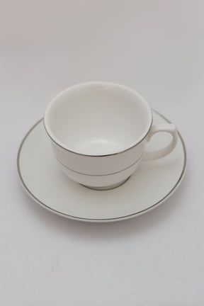 Xícara de Chá C/ Pires Porcelana Diamond Oxford