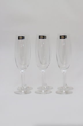 Taça de Cristal p/ Champanhe linha Bohemia Lyor 220ml