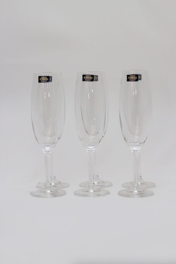 Taça de Cristal p/ Champanhe linha Bohemia Lyor 220ml