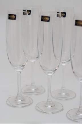 Taça de Cristal p/ Champanhe linha Bohemia Lyor 220ml