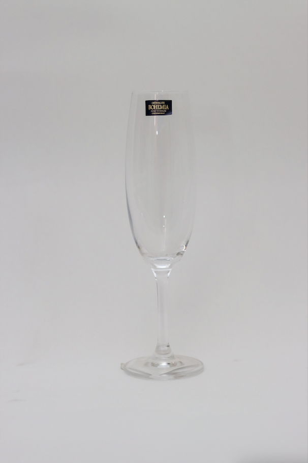 Taça de Cristal p/ Champanhe linha Bohemia Lyor 220ml