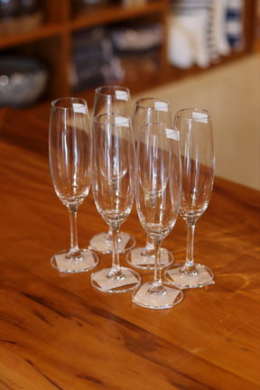 Taça de Cristal p/ Champanhe linha Bohemia Lyor 220ml