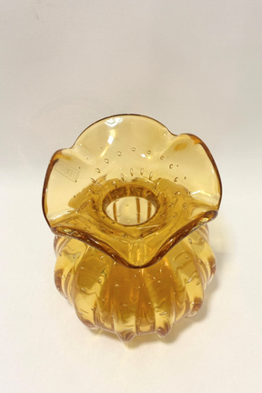 Vaso Murano M em Cristal Âmbar