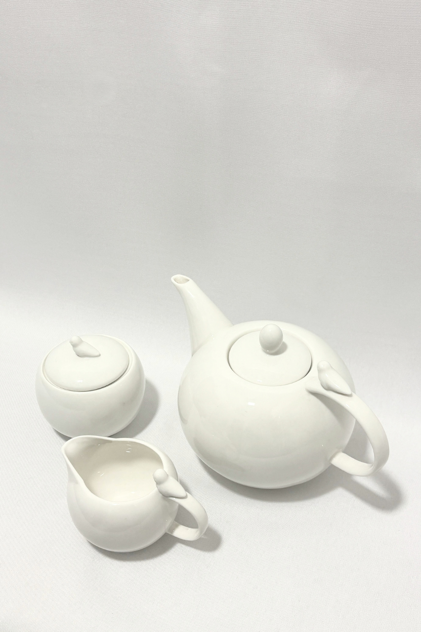 Conjunto de 3 Peças para Café em Porcelana Birds Wolff