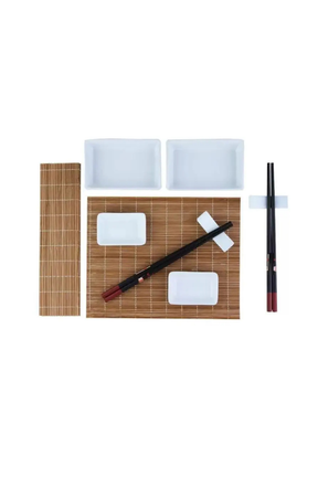 Conjunto de 10 Peças para Sushi de Bambu Kioto Lyor