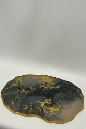 Bandeja Pedra Orgânica M Stone Onix