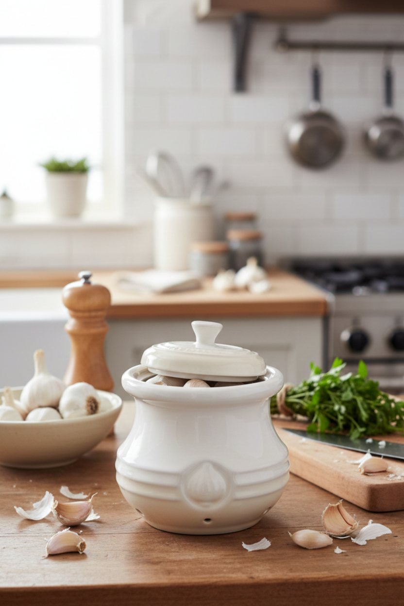 Pote para Alho 420ml Le Creuset