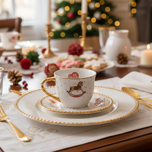 Jogo 4 Xícaras de Chá Toys Christmas, Scalla