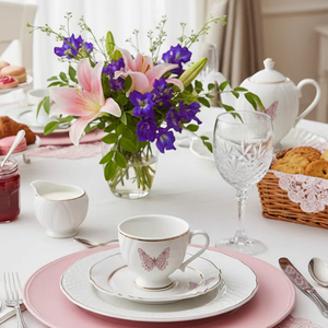 Jogo 6 Xícaras de Chá c/ Pires Encantada, Oxford