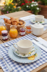 Jogo 6 Xícaras de Chá com Pires Amalfitana Alleanza