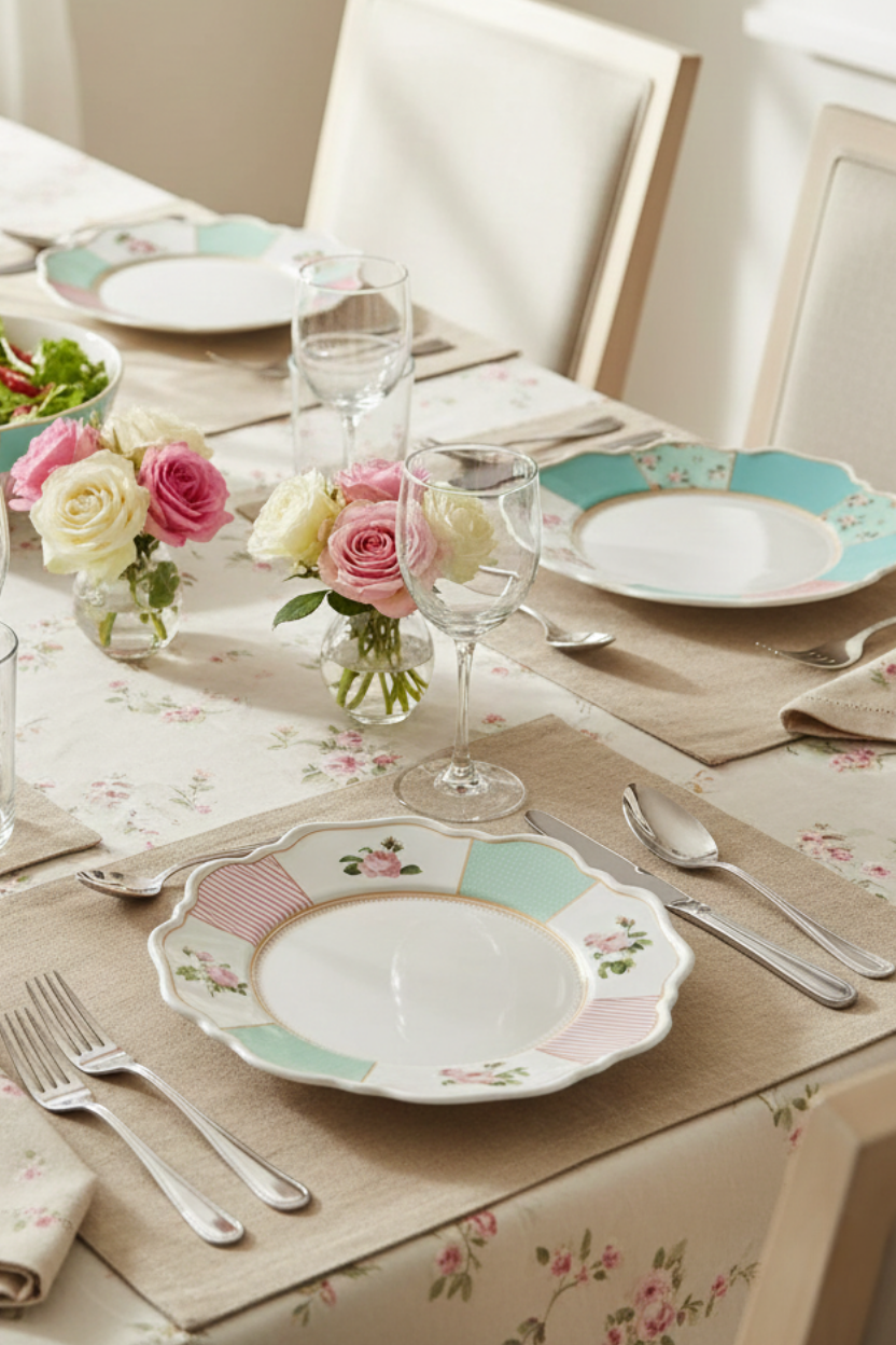 Jogo 6 Pratos Rasos Belle Romance Scalla