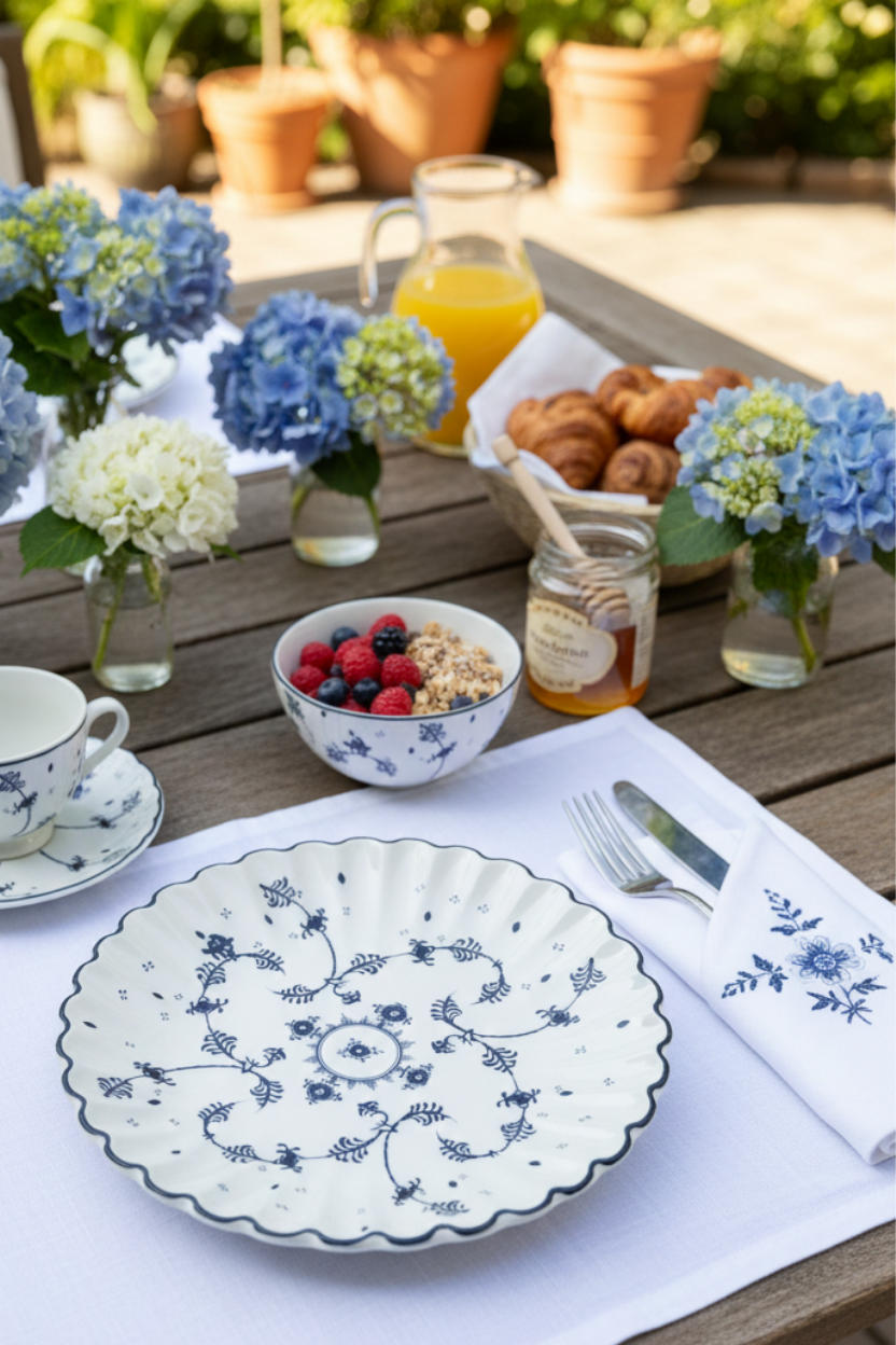 Jogo 6 Pratos de Sobremesa Hamptons Scalla